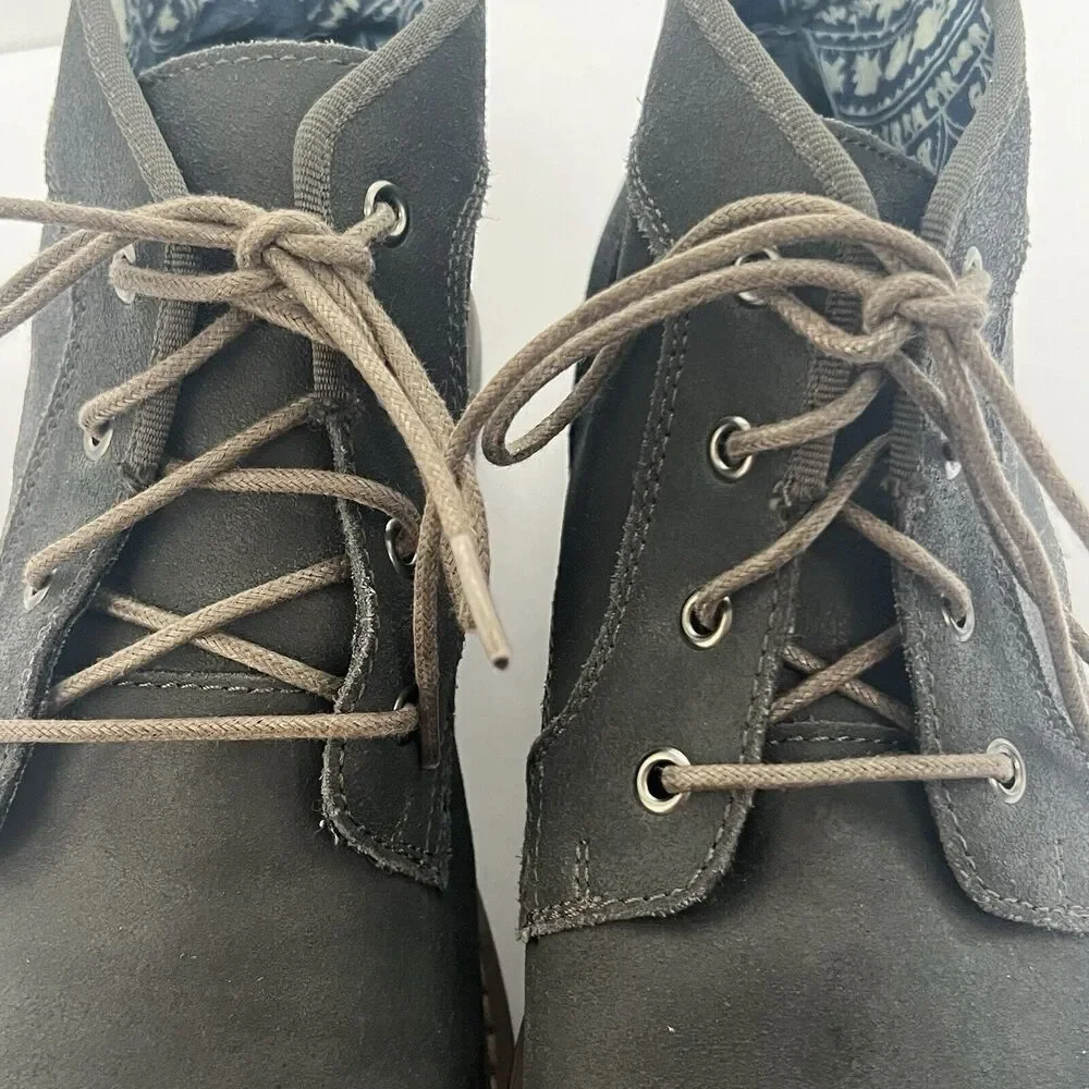 Penguin Munsingwear Gray Monty Chukka Leather Boots Size 9.5